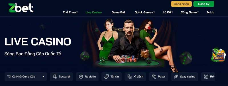 Zbet Casino -Trải nghiệm sòng bạc trực tuyến đỉnh cao